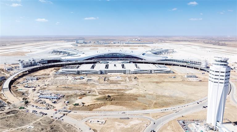 呼和浩特盛樂國際機場項目建設進入沖刺階段相關(guān)圖片